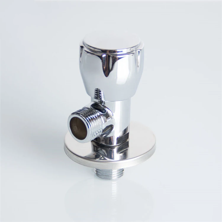 BSN electroplate hand control brass angle valve 1/2