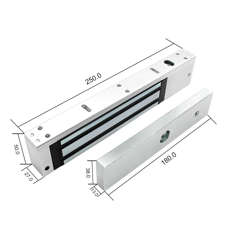 Made in China Electromagnetic EM electric Magnet Lock for single wood / glass / metal / fireproof door