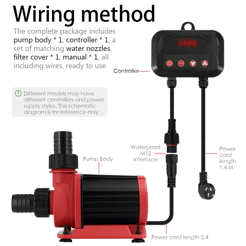 Adjustable  Energy Saving Frequency Variation Pond Water Pump Aquarium Submersible Water Pump For Fish Pond