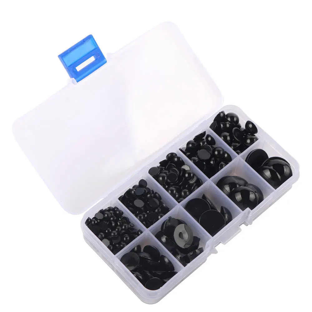  5-20mm ABS Half Round Pearls Beads Nail Art Decoration Resin Glue On Rhinestones