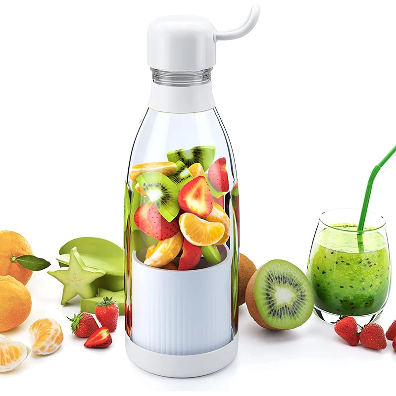 4 Blades Portable Blender Personal Blender for Fresh Juice Shakes and Smoothies Water Bottle Juicer Fruit Mixer USB Blender