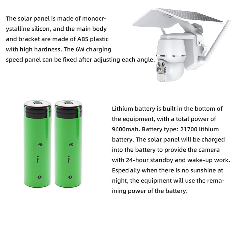4g Outdoor House Solar Cameras Network Intelligence Solar Energy Camera Ptz Wireless 4g Sim Card PIR Human Detection