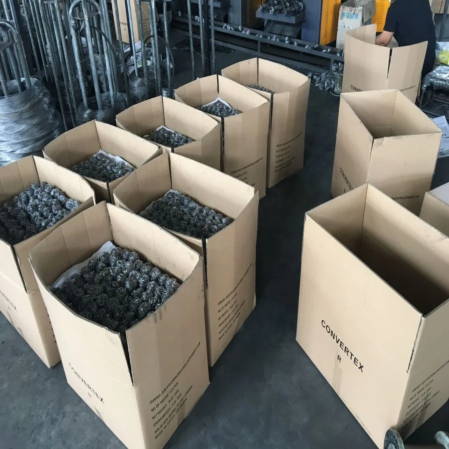 Tianchang Jinhao Factory Household in Bulk Packing 410 / 430 Stainless Steel Scrubber for Kitchen Cleaning