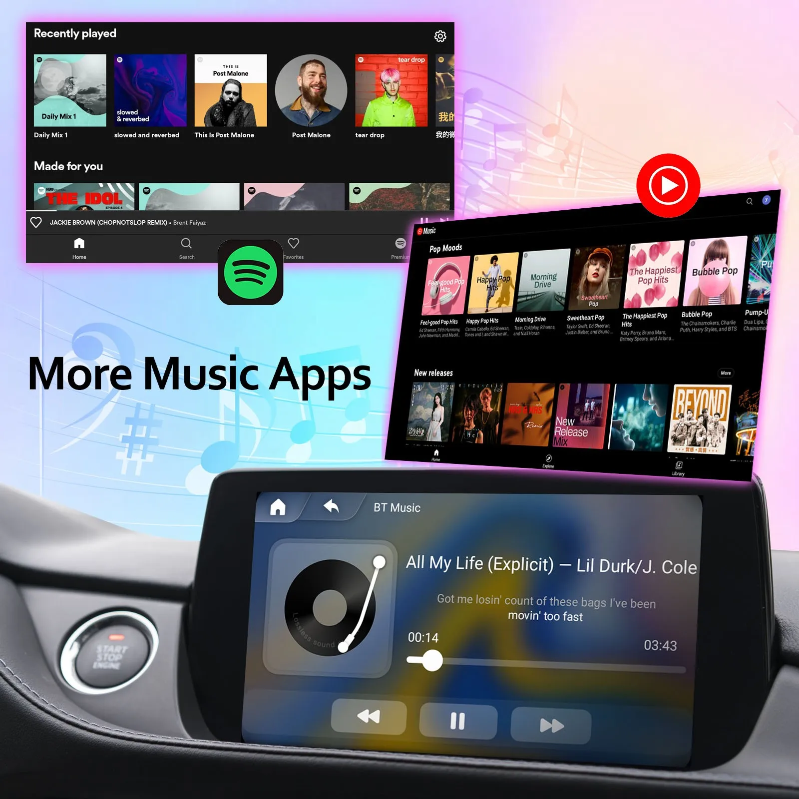 Android Auto Wireless Carplay Mini AI TV Box Original Car Upgrade For Netflix YouTube IPTV Universal Multimedia Adapter Car Play