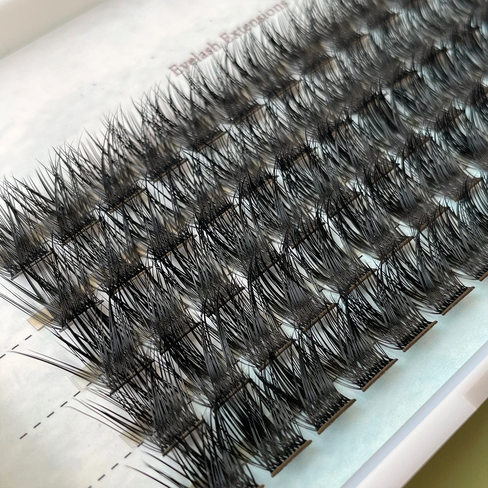 Самопрививающиеся ресницы для наращивания натуральные густые ручной работы сексуальные мягкие сегментированные