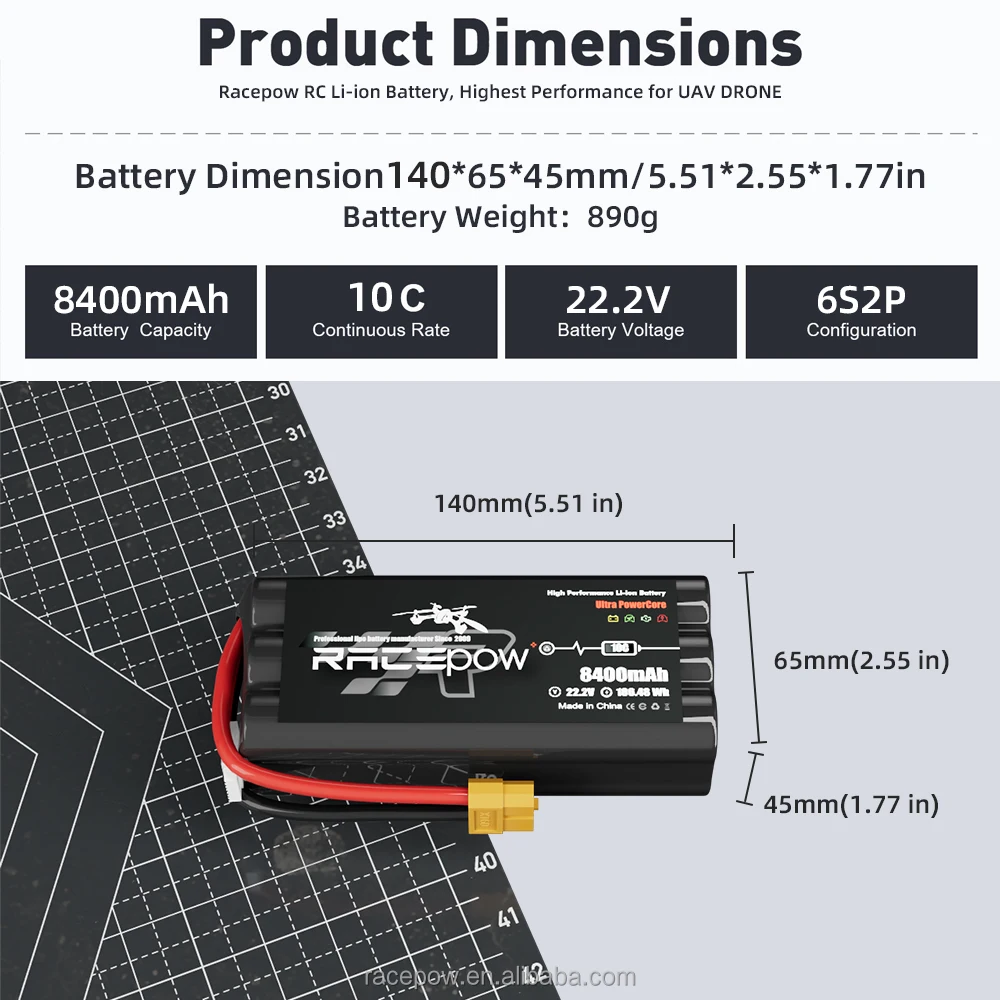 7inch 10inch 13inch 21700 P42A Molicel FPV Drone Battery 6S2p  8400mAh 9000mAh 10000mAh 10C for FPV Quadcopter  Battery