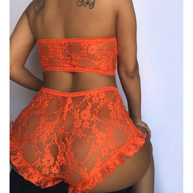
 Лидер продаж, женское Прозрачное нижнее белье большого размера, комплект с бюстгальтером и трусиками, женское нижнее белье, готовое к отправке нижнее белье  