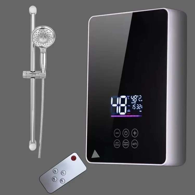 3.5kW 5.5kW China supplier factory instant electric shower hot tankless water heater for shower bathroom