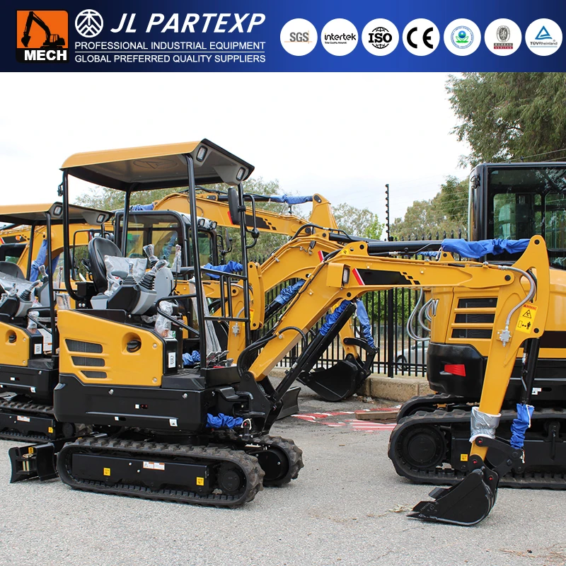 Micro Mini Crawler Digger Excavator for Home Agricultural Farm Farmland Orchard Land Clearing Job Use with Root Rake Stick