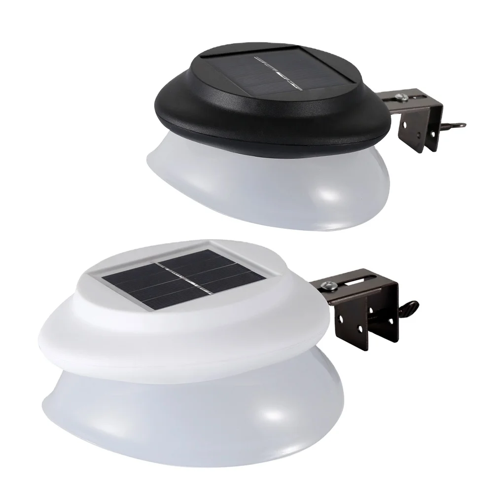Новейший водонепроницаемый светодиодный светильник на солнечной батарее для забора желоба наружный садовый Настенный Солнечный