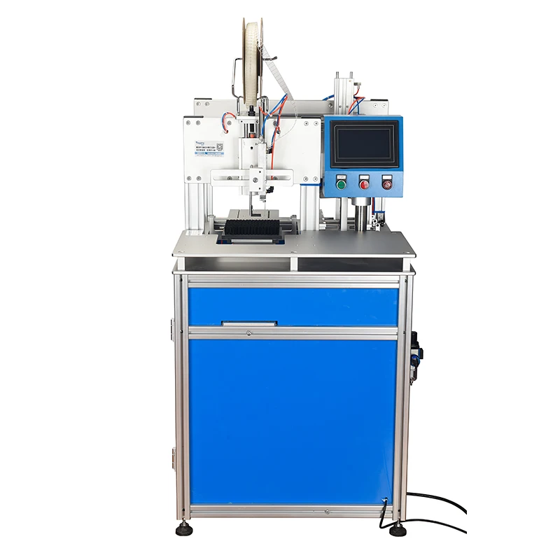 TM 4002 Tags Automatic Feeding tagging machine for micro fabric cleaning clothes