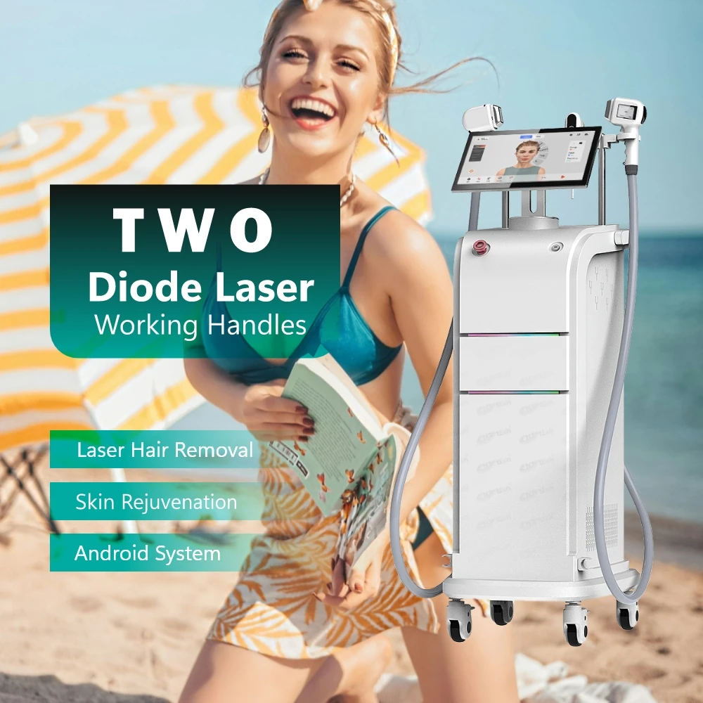 Перманентный высокомощный макро-канал тройной длины волны ледяного диода лазерная эпиляция машина