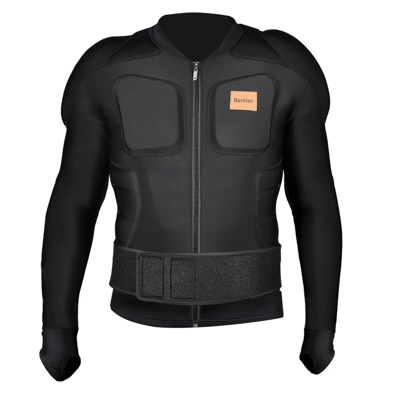 Benken Professional Anti Collision Ski Soft Body Armor Vest Back Chest Protector For Snowboarding