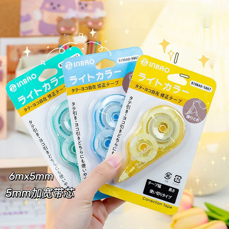 Manufacturer Cheap School Supplies Stationery Products In Stock Kawaii White Out Tape Corrector Correction Tape 1225