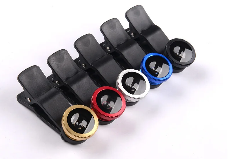Hot Selling 3 in 1 Wide Angle Macro Fisheye Lens Camera Kits Mobile Phone Fisheye Lenses with Clip 0.67x for All Phone