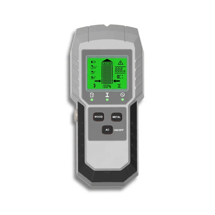 Лидер продаж, 4 в 1 детектор для поиска напряжения, дерева, железа и цветных металлов с ЖК-экраном