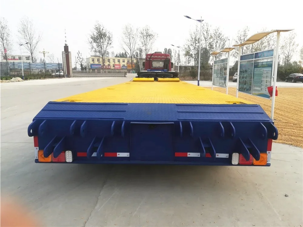 Китайский завод по индивидуальному заказу 2/3/4 оси Lowboy 30-80 тонн низкорамный полуприцеп для продажи