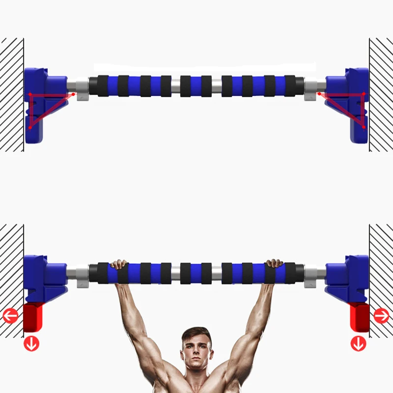 Профессиональная горизонтальная планка на дверь, домашнее фитнес-оборудование, подтягивающее вспомогательное устройство, домашняя горизонтальная планка