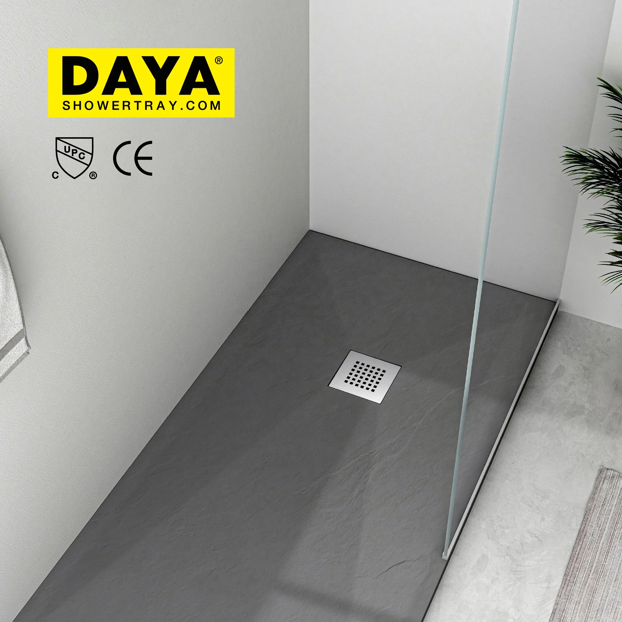 Marble Artificial Solid Surface Stone Resin Shower