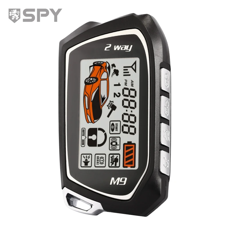 Sell Like Hot Cakes Remote Starter SPY Two  Way Car Alarm With 2 LCD Pagers Big Screen, accept OEM order