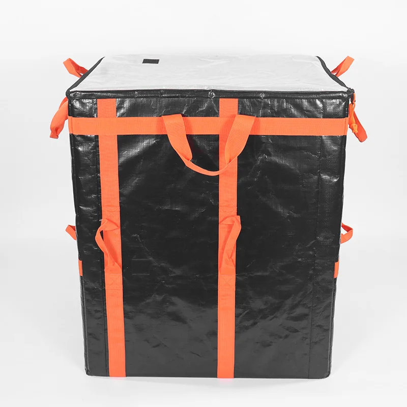 PP PE Woven Large Folding Express Courier Bag Foldable  Logistic Delivery Tote Bags For Driver Carrier Sorta