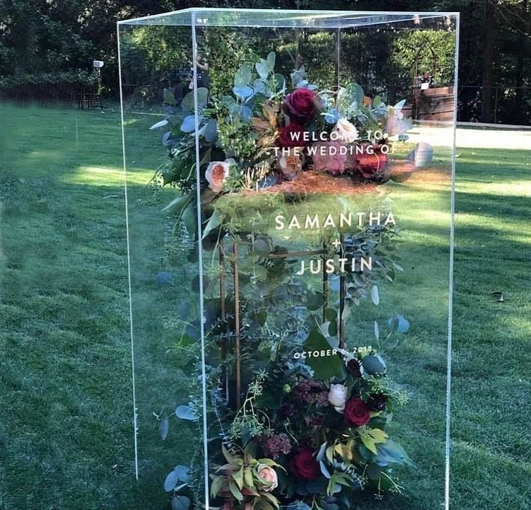 Latest Square Clear Acrylic 5 Tiers Wedding Decorative Acrylic Cake Display Stand For Christmas Event Wedding Arrangement