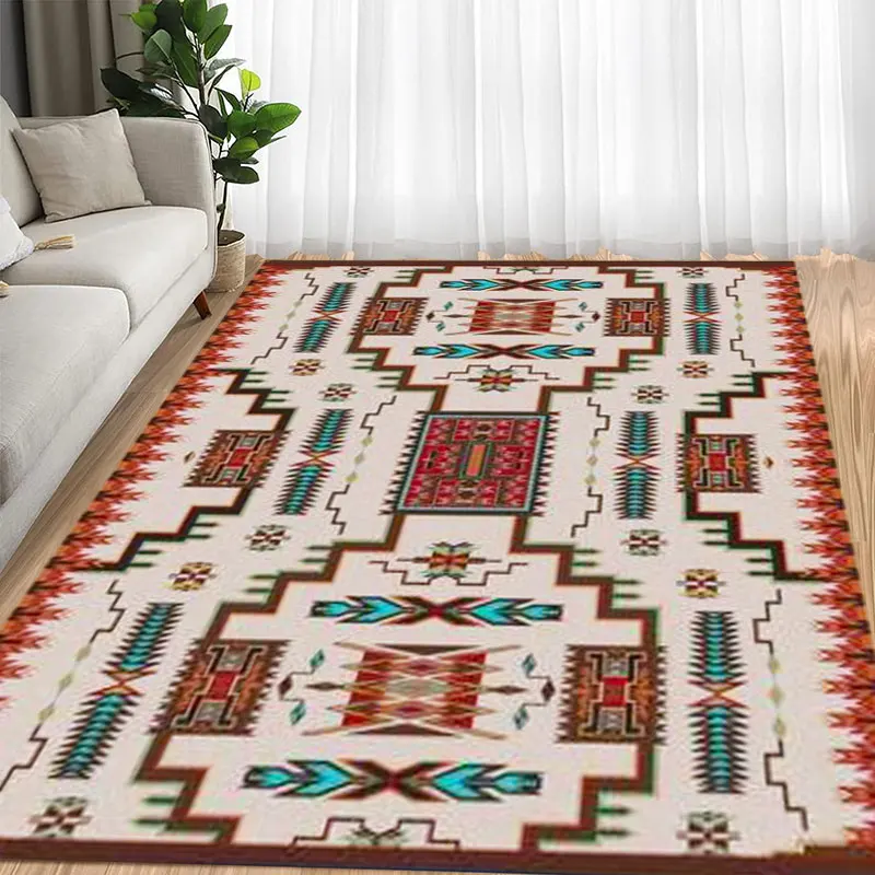 Custom nylon print carpet for Living Room Bedroom Machine Washable Nylon Area Rugs