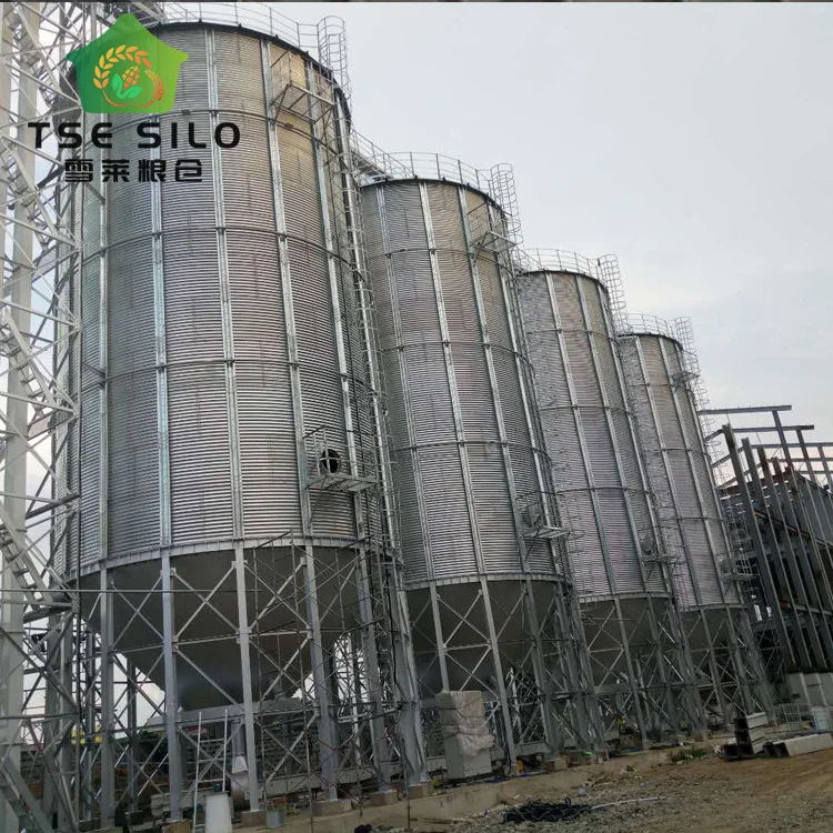 Factory Supply Silo for Farms TCZK 100T 500T 600T 1500T Steel Hopper Bottom Seed Silos