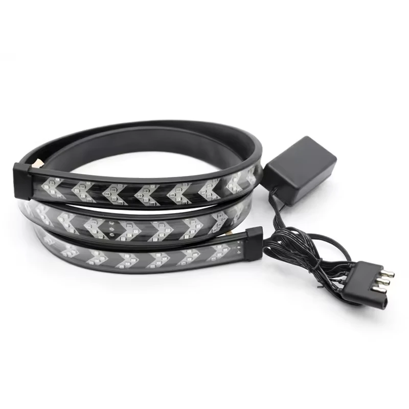 60 inch Flexible Tailgate Light Bar with Reverse Brake Turn Signal for Trucks Pickup SUV Trailers Triple LED Tail Light strip