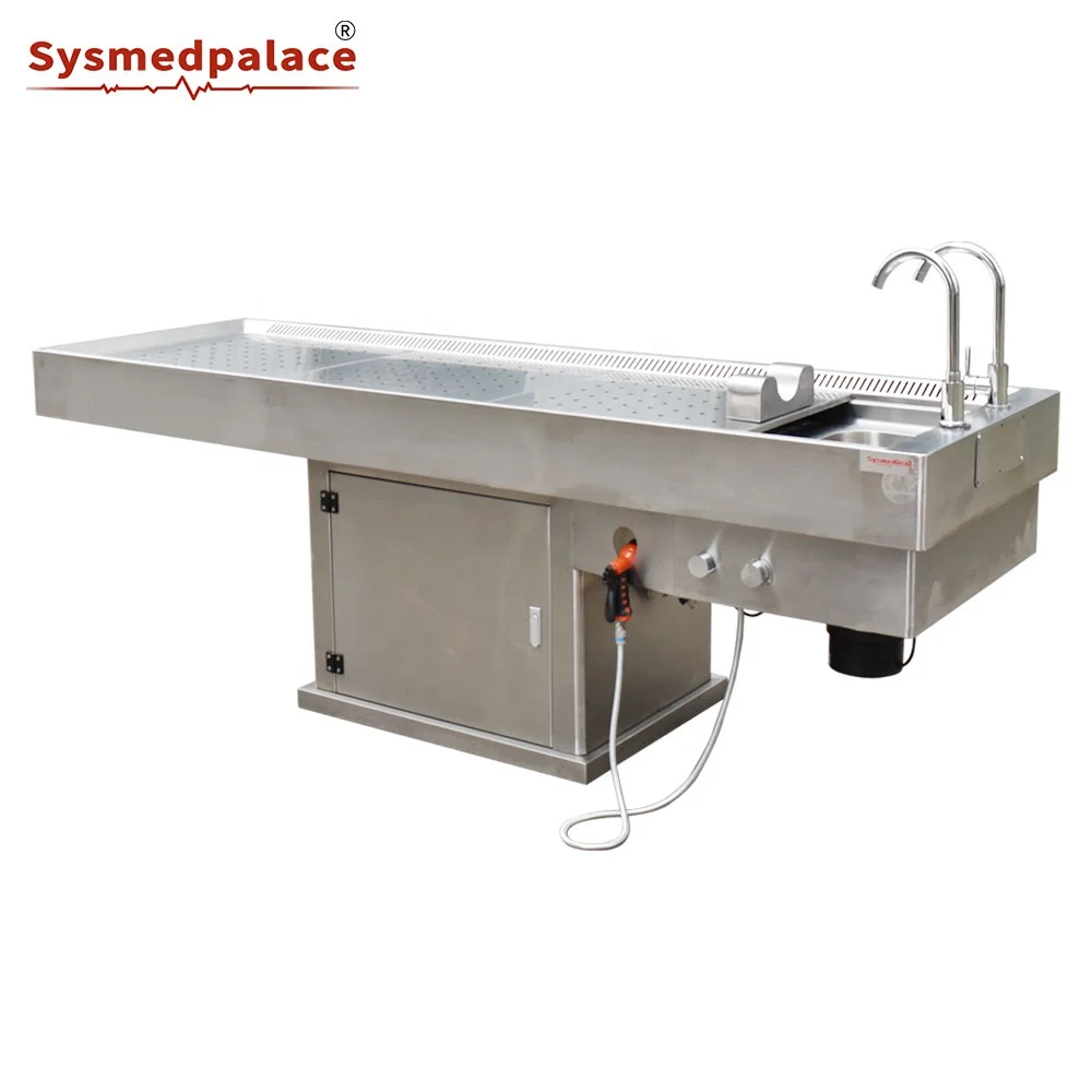 Factory Cheap Price 304 Stainless Steel Mortuary Equipment Autopsy Table For Sale