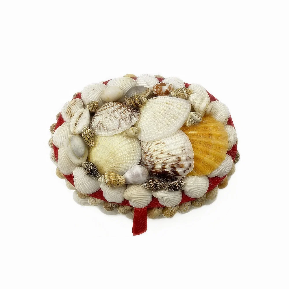 Conch shell handicraft heart - shaped round jewelry box receive box gift box gift jiapin decorative articles