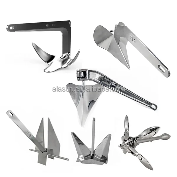 10kg 15kg AISI316 Stainless Steel Boat Marine Bruce Cast Anchor for sale