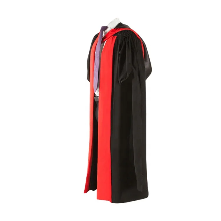 Best selling top Quality black adult High Australia uk doctoral phd Hood Wholesale graduation