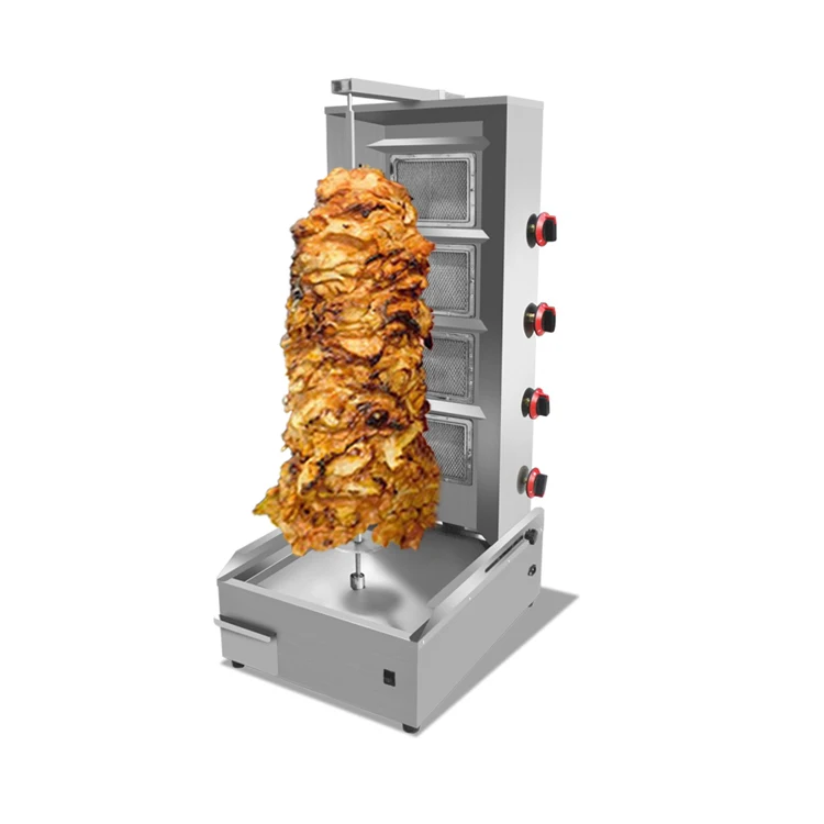 3 burners shawarma Gill machine Gas/Electric shawarma Doner Meat grill machine for sale BBQ GRILL
