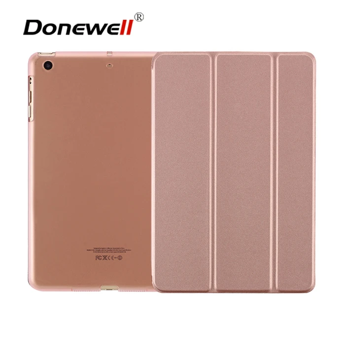 Newest Luxury Stand PU leather Case For ipad mini 6 5/4/3/2/1 Smart Cover Translucent Clear back Case For iPad Mini 6 5 4 3 2 1