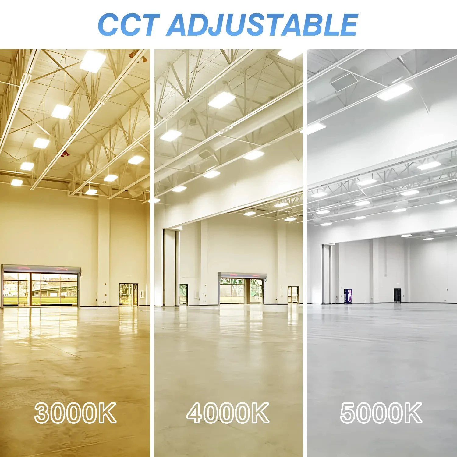 3CCT 3Power Adjustable Shop light 100w 150w 200w 300w 400w LED LINEAR HIGH BAY Light