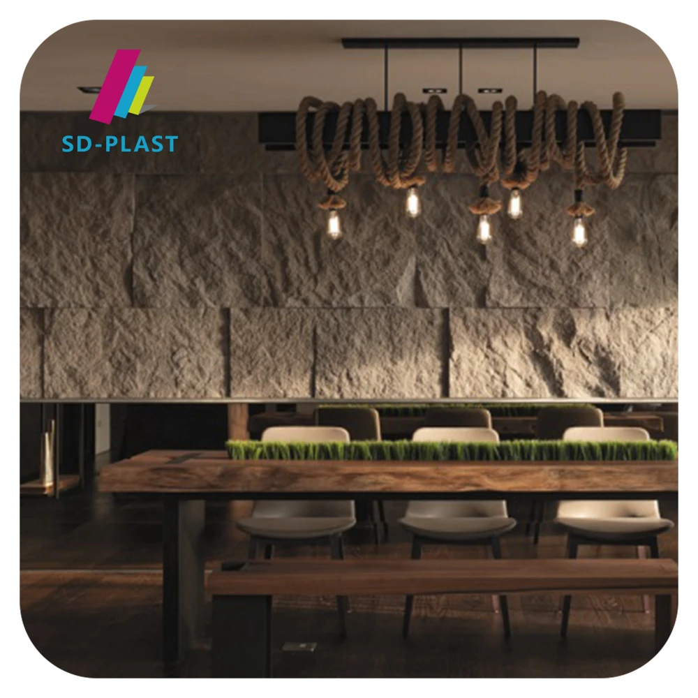 Factory direct sale 3D pu stone production line pu foam stone