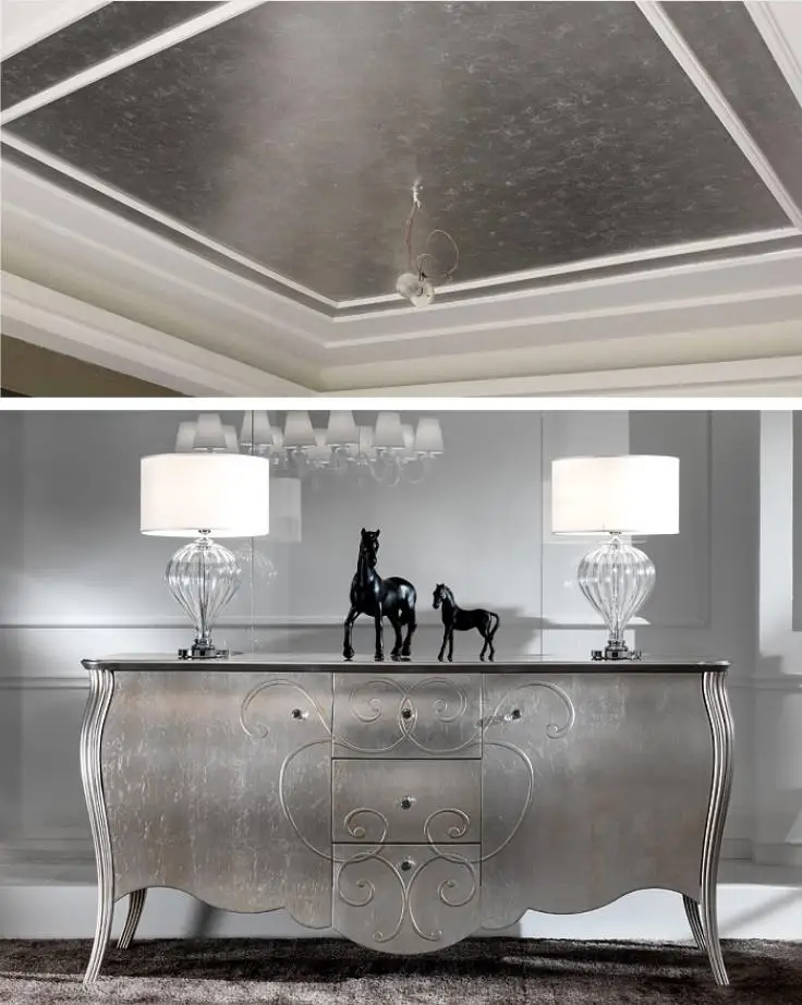 Soft Aluminum Silver Leaf Flake decorating Art Crafts Material flakes Painting 1 kg  Imitation silver leaf flakes