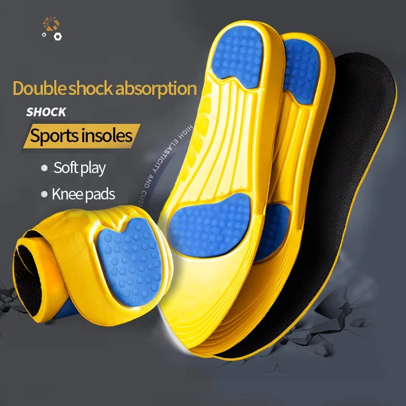 Memory Foam Sport Insoles for Shoes Inserts Pad Soft Breathable Sneakers Running Cushion Orthopedic Arch Support Insole