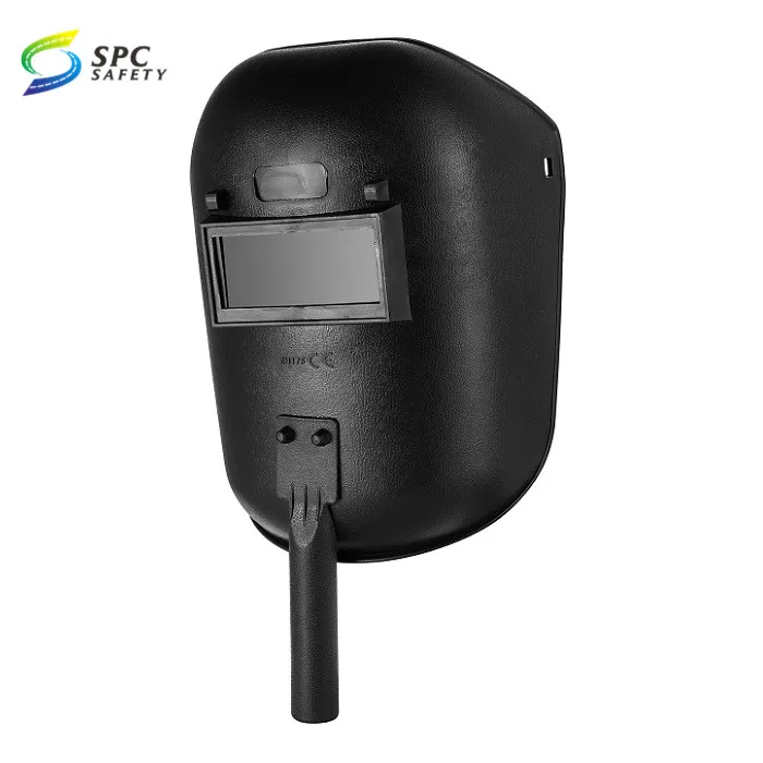 Economy Cheap Simple PP Plastic Face Protective Safety Work Welder Faceshield Handheld Welding Mask Shield with Handle