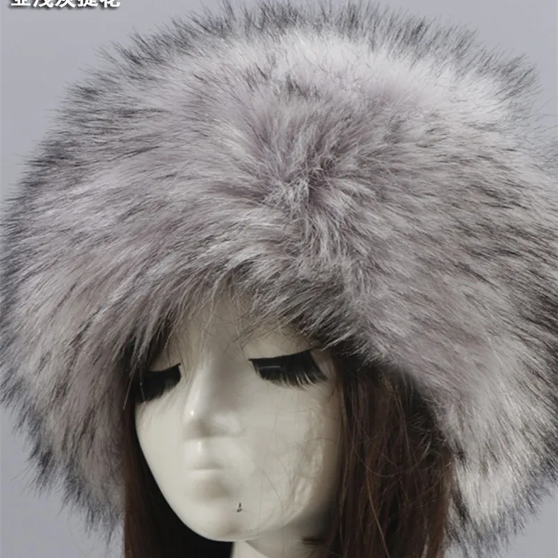 High Quality Unisex Raccoon Fur Style Faux Fur Winter Hat with Tail Printed Plush Hat for Adults for Skiing and Fishing