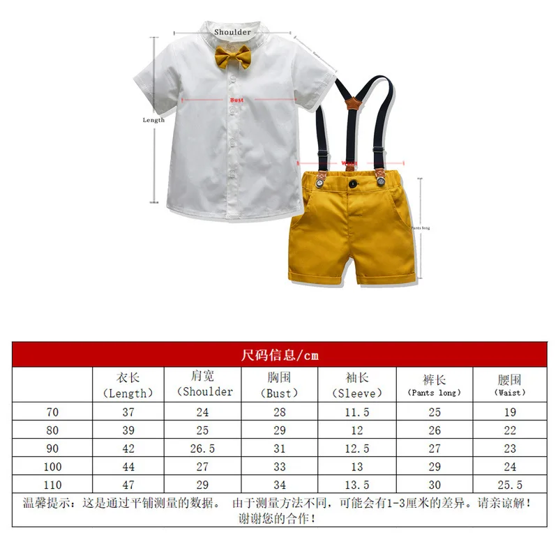 2021 Hot sale Gentleman Kid Boys Clothes Short sleeve shirt +pants 2PCS Baby Boy Clothing Sets BM894
