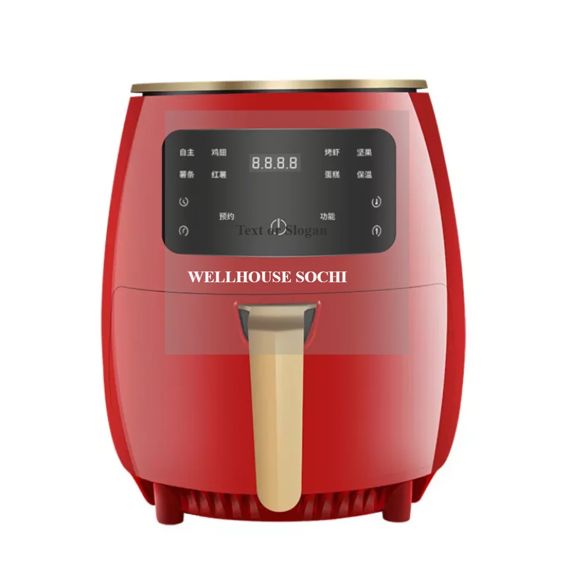 Электрическое устройство для глубокой 4.5L 1400 Вт Воздушный frier airfryer и скороварка