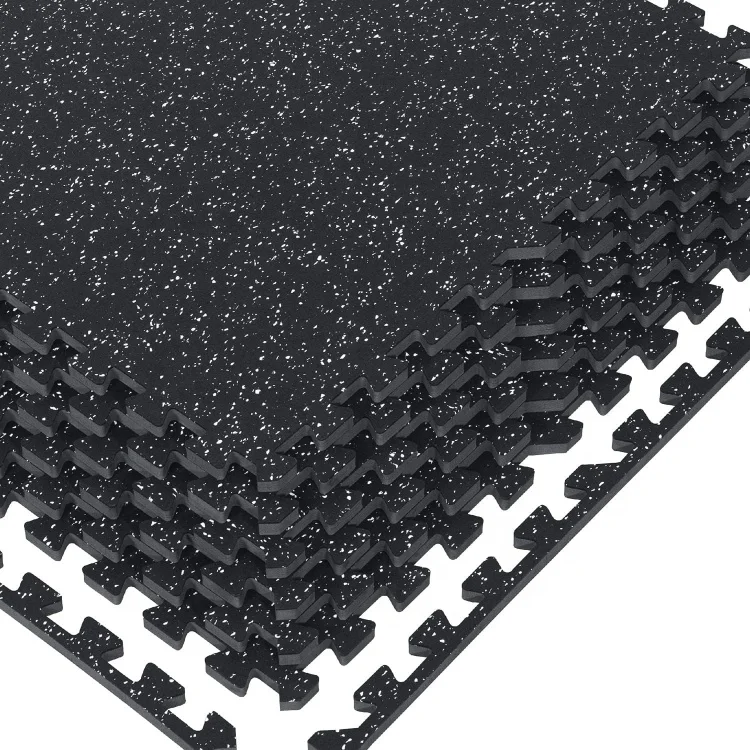 UNIQ gym equipment 25mm 45mm anti-slip roll interlocking gym rubber floor mat