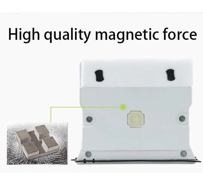 Strong Magnetic Force Window Washer Squeegee Glass Cleaning Tools Double Faced Adjustable Magnetic Glass Cleaner