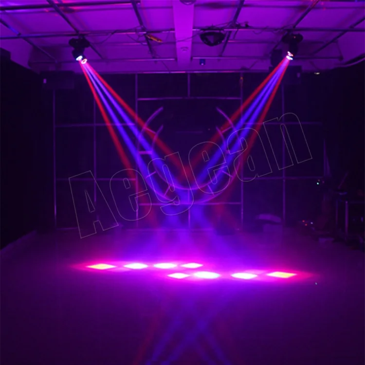  Двойной 30 Вт мини 2x30 светодиодный движущийся Точечный светильник с rgb круговой