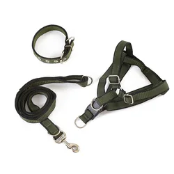 3 PCS Pet Collar Harness & Leashes Nylon Dog Leads Large Dog High Quality Dog Leashes