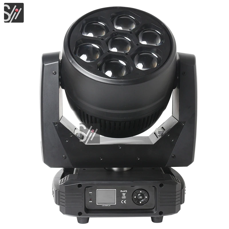 350w Beam&Zoom Function Color Mixed LED Moving Head 7x40W Bees Eyes Zoom  Effect Party Lighting DJ Disco Stage Effect Equipment
