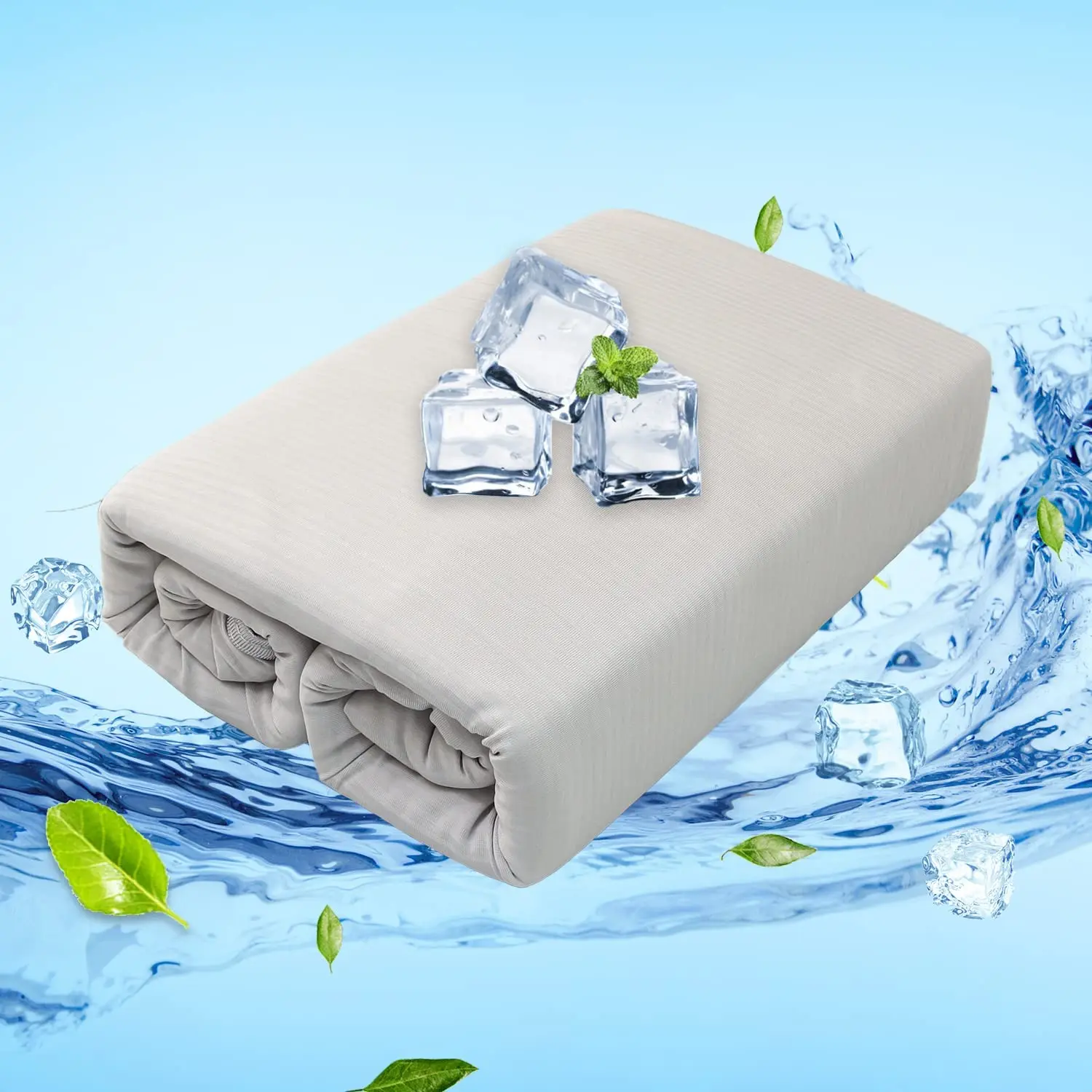 Hot Sale Top Side Mica Nylon Arc-Chill Fiber Back Side Bamboo Cozy Bamboo Weighted Bliss Cold Ice Cooling Blanket