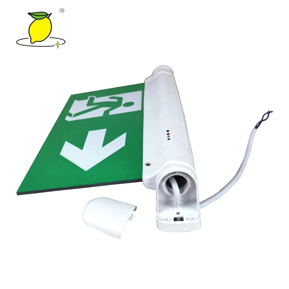 acrylic led exit signs emergency lighting surface mounted exit sign